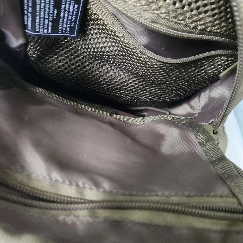 Highland Tactical Sling Bag Olive Drab Green MOLLE Shoulder Pack